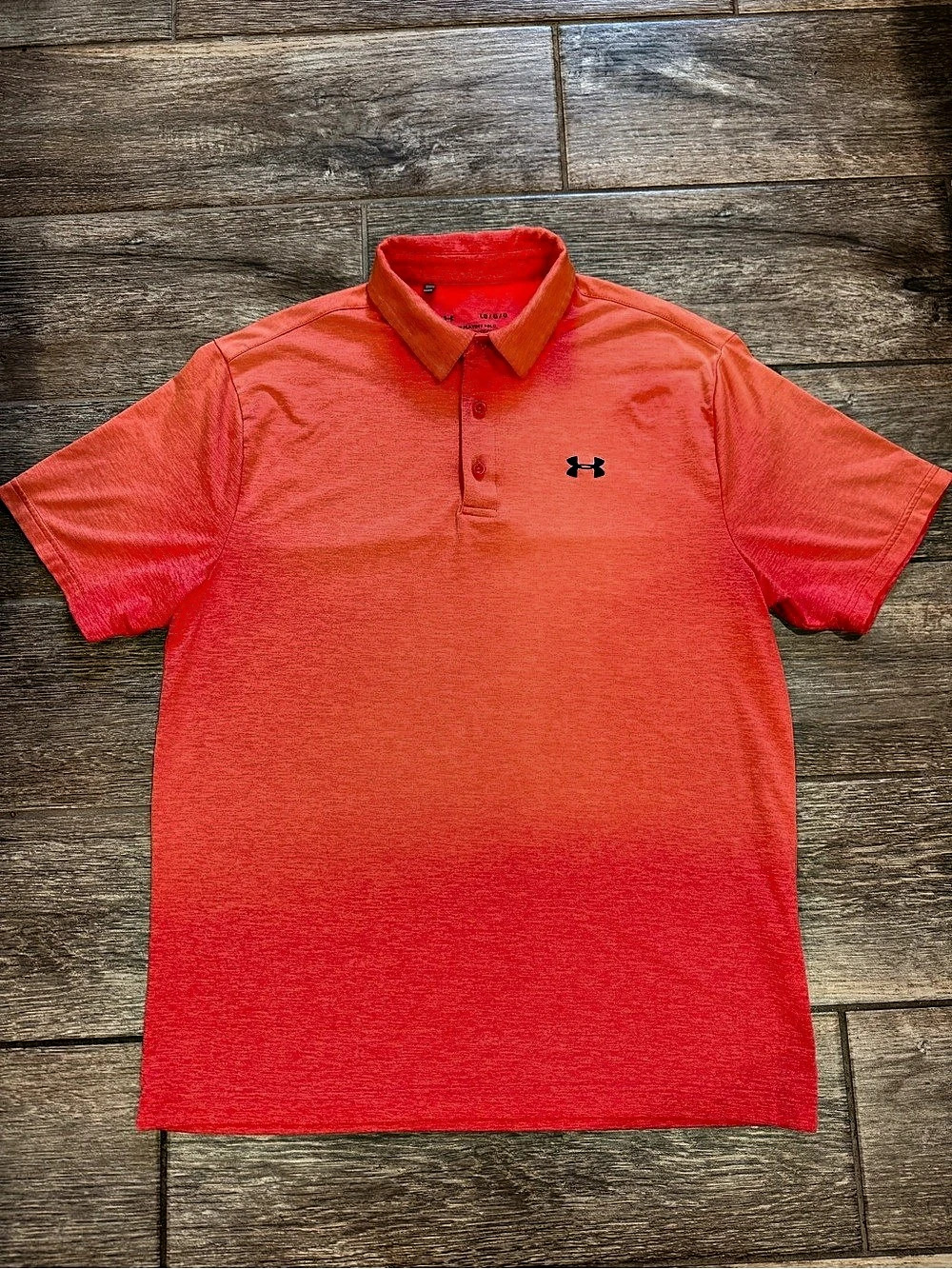 Under Armour Playoff Polo Mens Large Orange Polo Ombré Orange
